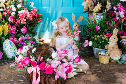 Páscoa com flores