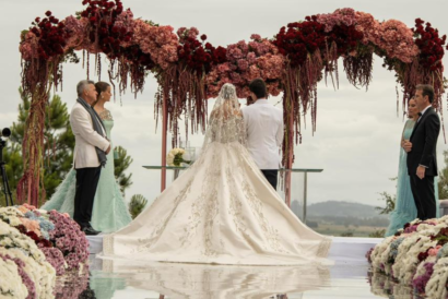 Casamento com crisântemo