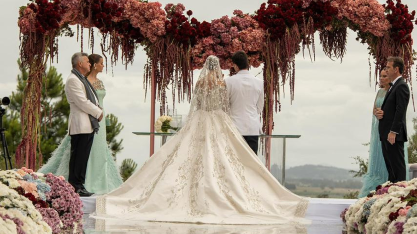 Casamento com crisântemo